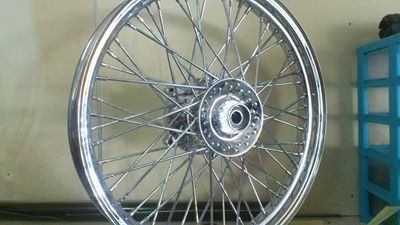 ขายล้อหน้า steed ชุบมาใหม่ๆ