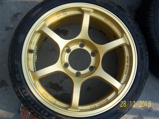 แม็ก RGII ขอบ18 หน้า8 หลัง9 พร้อมยาง 225,235 40 18 ปี12 มี1ชุด