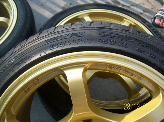 แม็ก RGII ขอบ18 หน้า8 หลัง9 พร้อมยาง 225,235 40 18 ปี12 มี1ชุด