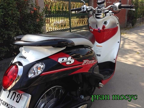 ขายyamaha fino ps สีดำเเดงขาว ปี2013