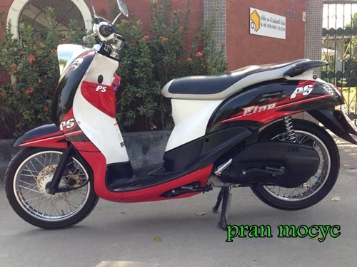 ขายyamaha fino ps สีดำเเดงขาว ปี2013