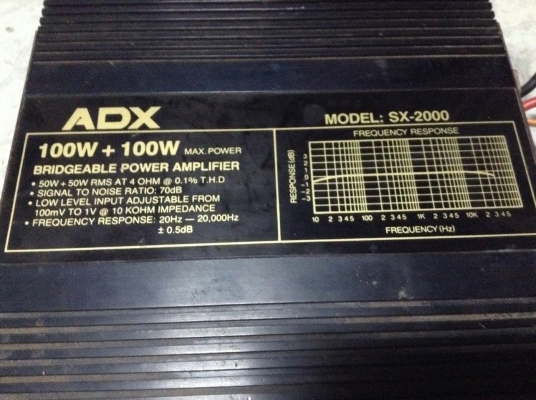 แอมป์ ADX 2ch เสียงดีพร้อมใช้ 700 บาท