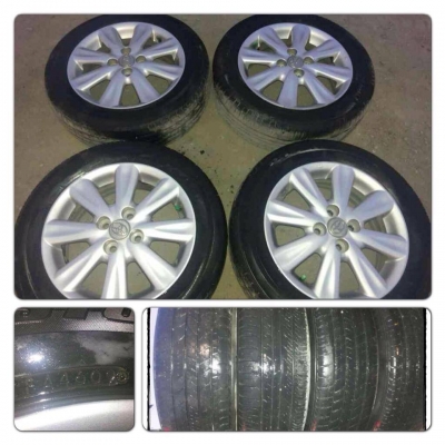 ขายล้อแม็กซ์ Toyota Yaris ,New Vios GT sport ขอบ 15+ยางปี 09 ราคา 5,500 บ.ถูก