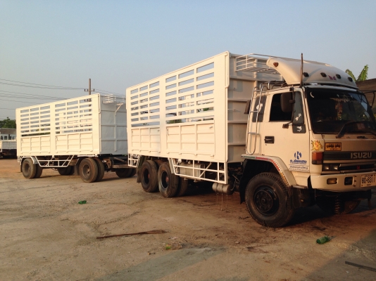 อีซูซุ240HPพ่วงแม่ลูก:กำลังทำกะบะใหม่แม่+ลูก