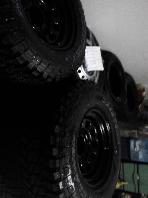 กระทะเหล็กแบบคางหมูขอบ16 6รู-25 หน้ากว้าง8นิ้ว