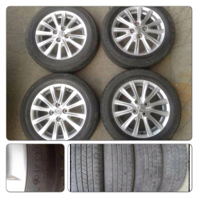 ขายล้อแม็กซ์15 Toyota New Vios 12ก้าน + ยางปี10 ราคา 6,900 บ.ถูก