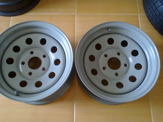 กะทะผ่า14x6.5 5/114 ขอบหนา3-5ตัน 1คู่