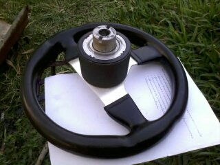 ขายพวงมาลัยเล็ก ISUZU 12 นิ้ว ของแท้ หนังแท้ พร้อมชุดคอใส่