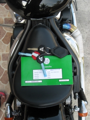 ขาย yamaha dragstar 1100 แต่ง old school ปี 2008 พร้อมทะเบียนโอนนอก