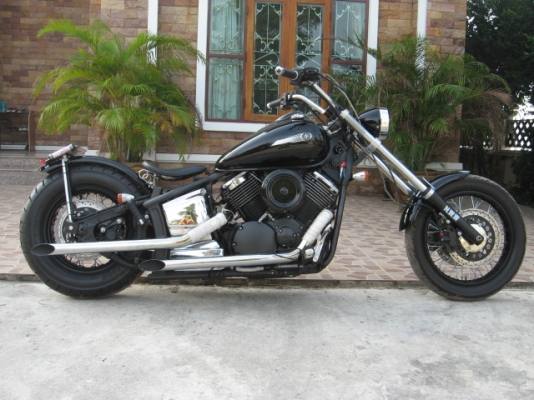 ขาย yamaha dragstar 1100 แต่ง old school ปี 2008 พร้อมทะเบียนโอนนอก