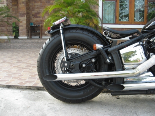 ขาย yamaha dragstar 1100 แต่ง old school ปี 2008 พร้อมทะเบียนโอนนอก