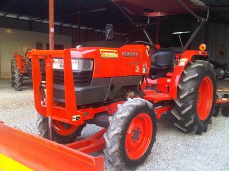 ขายรถไถ Kubota L 4508 (4WD) พร้อมดันหน้าและผานหลัง