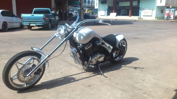 ขาย/แลก steed400 ยิงเฟลม ล้อโต ขาวสวยเงาๆแรงๆ ทะเบียน