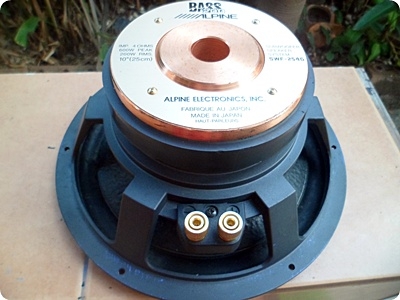 sub 10 นิ้วว๊อยเดี่ยว ///Alpine ของ Japan แนวนุ่มลึกตูดทองแดงสภาพกิ๊บ