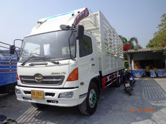 HINO MEGA FL1J 10 ล้อ 1 เพลา รถห้าง 220 แรงม้าJO8C TURBO INTER COOLER EURO2 พวงมาลัยพาวเวอร์ เบรกทิฟ