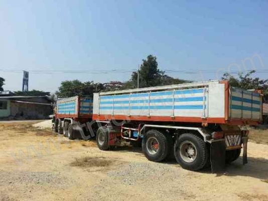 รถบรรทุก พ่วงดั๊มพ์ แม่-ลูก ยี่ห้อ MITSUBISHI รุ่น FN527