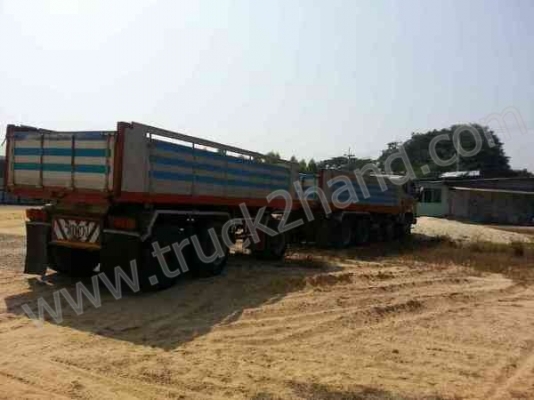 รถบรรทุก พ่วงดั๊มพ์ แม่-ลูก ยี่ห้อ MITSUBISHI รุ่น FN527