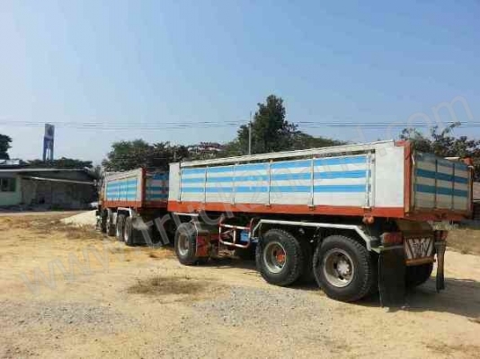 รถบรรทุก พ่วงดั๊มพ์ แม่-ลูก ยี่ห้อ MITSUBISHI รุ่น FN527