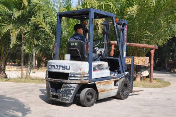 ขายFORKLIFT KOMATSU-15 1.5ตันครึ่ง สภาพสวยเดิมจากญี่ปุ่นยังไม่เคยใช้ในไทย129,000เท่านั้น!!