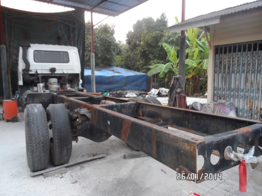 ขายด่วน รถห้าง 6 ล้อ NISSAN PKB 454  220 แรง terbo ปี 48 หัว-คัสซี่ยาว 7.50 เมตร ราคา 790000