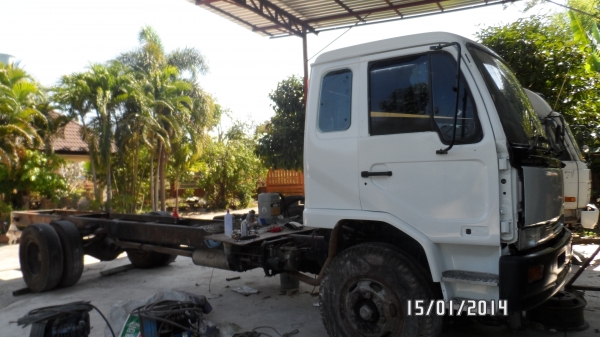 ขายด่วน รถห้าง 6 ล้อ NISSAN PKB 454  220 แรง terbo ปี 48 หัว-คัสซี่ยาว 7.50 เมตร ราคา 790000