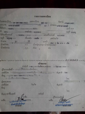 ขาย เวสป้า สปริ้นหัวโต ทะเบียนพร้อมโอน  59,000