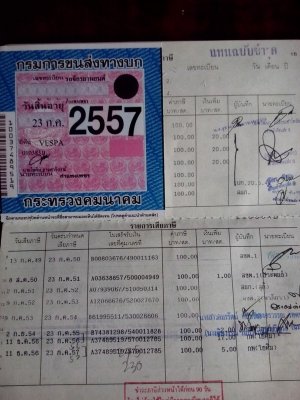 ขาย เวสป้า สปริ้นหัวโต ทะเบียนพร้อมโอน  59,000