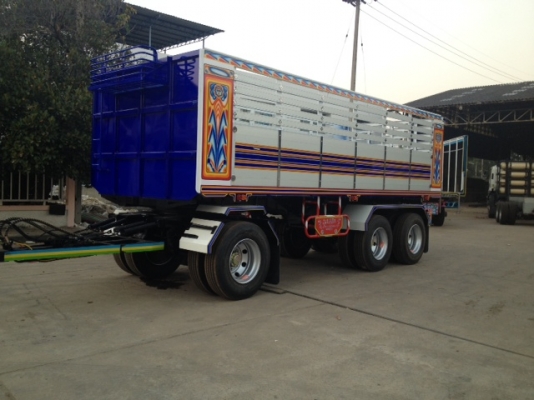 ขายด่วนค่ะ พ่วง3เพลา 6.80เมตร สูง1.60เมตร ยางเรเดียล