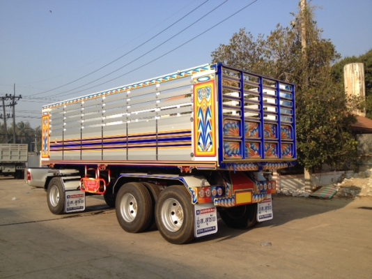 ขายด่วนค่ะ พ่วง3เพลา 6.80เมตร สูง1.60เมตร ยางเรเดียล ขายด่วนค่ะ พ่วง3เพลา 6.80เมตร สูง1.60เมตร ยางเรเดียล