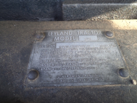 ขาย รถไถ LEY LAND MODEL 272  71 HP ราคา 95000