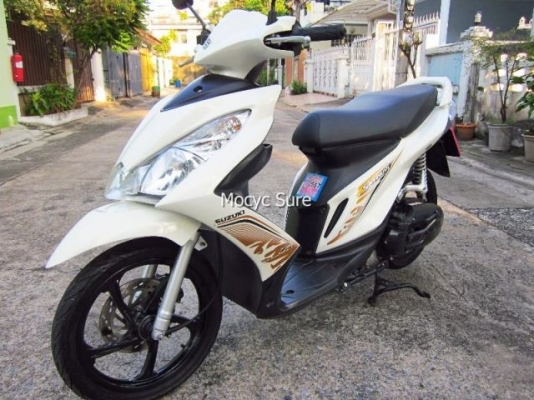 Suzuki Skydrive 125iสีขาว วิ่ง4พันโล ล้อแม็กตัวท๊อป