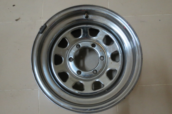 แม็กกระทะเหล็ก U.S.A. ขอบ 15X8 ออฟเซ็ตลึก 4 นิ้ว 4 วง ขอขายด่วน 7,9000บาท