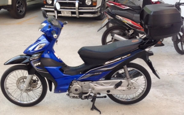 ขาย Suzuki Shogun 125FI สีน้ำเงิน ปี 2012 ไม่เคยล้มครับ