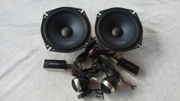 Kenwood ชุดแยกชิ้น เบส กลาง แหลม ลำโพงเสียงกลาง 6.5" 180W