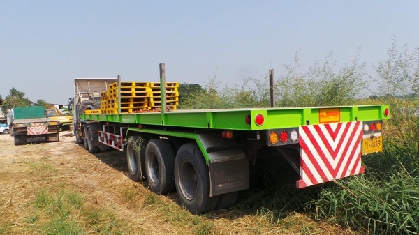 ขายหางพื้นเรียบ 3 เพลาตามสภาพไม่มีล้อไม่ให้เล่ม