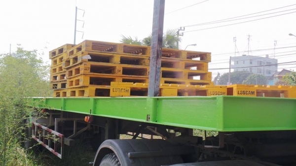 ขายหางพื้นเรียบ 3 เพลาตามสภาพไม่มีล้อไม่ให้เล่ม