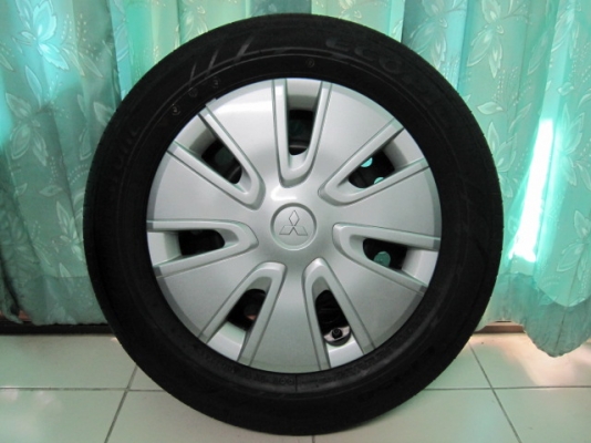 ขายกะทะล้อ Mitsubishi Attrage พร้อมยางป้ายแดงขอบ 14