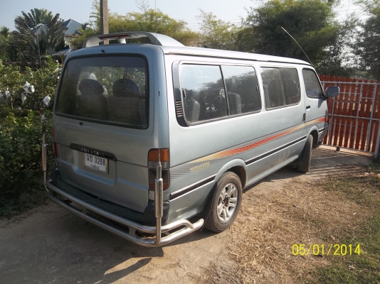 ขายรถตู้ TOYOTA 1J ติดแก๊ส ปี39 เกียร์ออโต้ แอร์ พาวเวอร์ สีใหม่ ทะเบียนดี ภาษีครบ ล้อ15