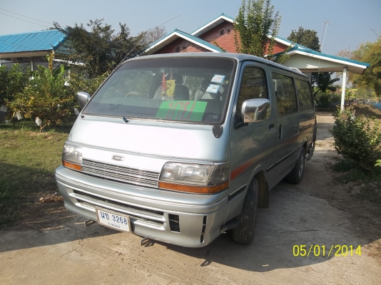 ขายรถตู้ TOYOTA 1J ติดแก๊ส ปี39 เกียร์ออโต้ แอร์ พาวเวอร์ สีใหม่ ทะเบียนดี ภาษีครบ ล้อ15