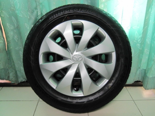 ขายล้อกะทะ New Yaris พร้อมยางป้ายแดงปี13 ขอบ14 สภาพใหม่ๆ