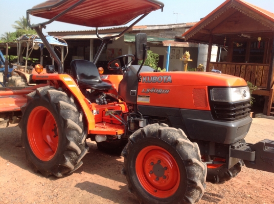 ปัญญาแทรคเตอร์มาแล้ว...จัดมาให้ครับ คูโบต้า L3408 DI พร้อม โรตาลี่ตราช้าง สภาพรถ 80\%