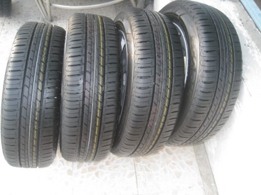 ขายล้อแม็กป้ายแดงถอดศูนย์ Toyota yaris 15"x5.5" et45 4รู100 +ยางยางผลิตสัปดาห์ที่ 48ปี 13  สนใจติดต่อเล็กคลองสามครับ (081-3747940)