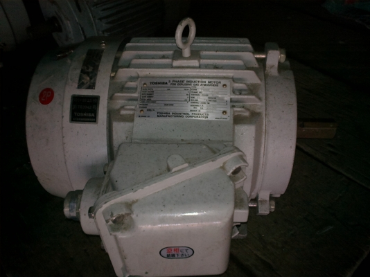 ขายมอเตอร์ Toshiba 5แรง 3เฟส 380 โวลท์มือ2