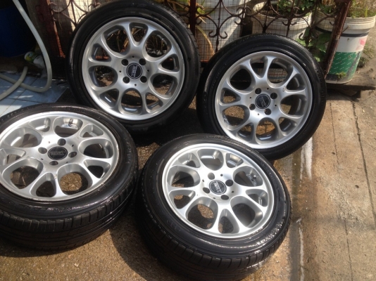 ล้อ JAPAN เเท้ขอบ15 4รู100กว้าง6.5off35ของมากจากยุ่นสภาพดี