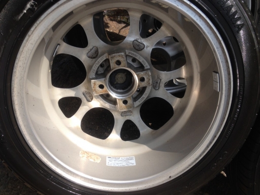 ล้อ JAPAN เเท้ขอบ15 4รู100กว้าง6.5off35ของมากจากยุ่นสภาพดี