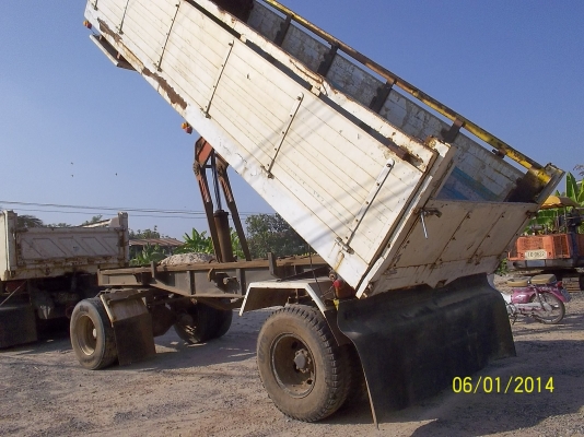 ขายลูกพ่วงดััม 2คาน 8ล้อ ยี่ห้อวีไฮเทค  แผงข้างอลูมีเนียม