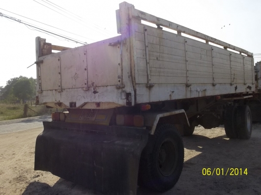 ขายลูกพ่วงดััม 2คาน 8ล้อ ยี่ห้อวีไฮเทค  แผงข้างอลูมีเนียม