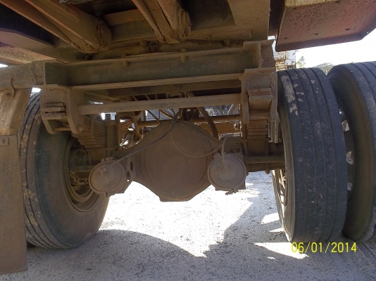 ขายลูกพ่วงดััม 2คาน 8ล้อ ยี่ห้อวีไฮเทค  แผงข้างอลูมีเนียม