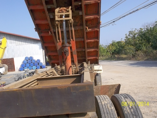 ขายลูกพ่วงดััม 2คาน 8ล้อ ยี่ห้อวีไฮเทค  แผงข้างอลูมีเนียม