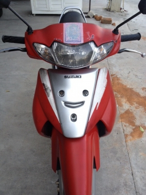 Suzuki smash junior ปี47 เครื่องเดิมดี ชุดสีพอได้ เอกสารครบ ภาษีไม่ขาด